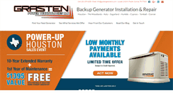 Desktop Screenshot of grastengenerators.com